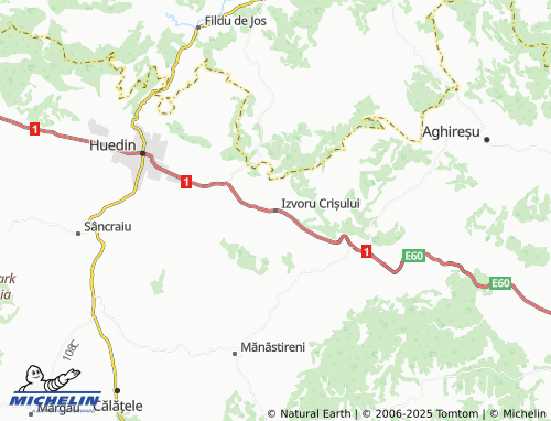 MICHELIN Izvoru Crișului map - ViaMichelin