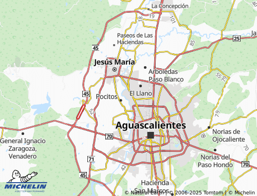 Carte MICHELIN Los Vergeles - ViaMichelin