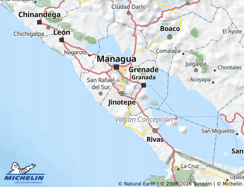 MICHELIN Carazo map - ViaMichelin