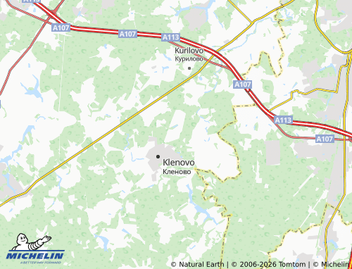 Carte MICHELIN Zvezda-95 DNT - ViaMichelin