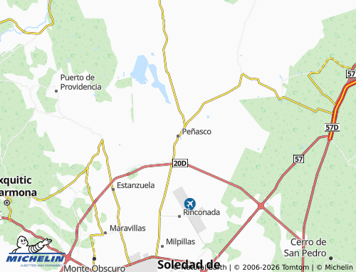 MICHELIN Peñasco map - ViaMichelin