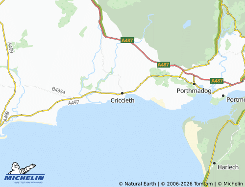 Mappa MICHELIN Criccieth - ViaMichelin