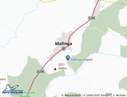 MICHELIN Mafinga map - ViaMichelin