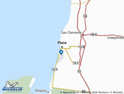 MICHELIN Pisco map - ViaMichelin