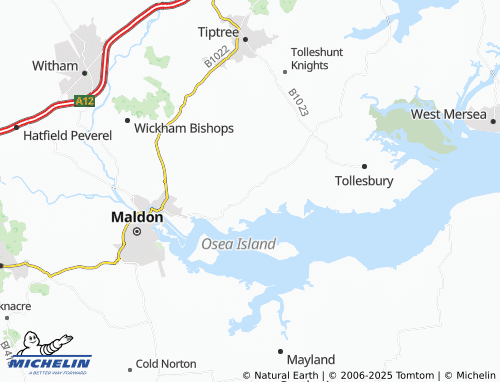 MICHELIN Goldhanger map - ViaMichelin