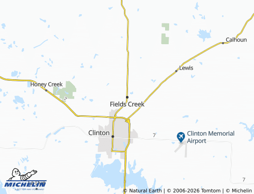 Mappa MICHELIN Fields Creek - ViaMichelin