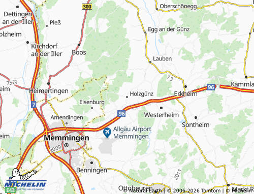 Mappa MICHELIN Holzgünz - ViaMichelin
