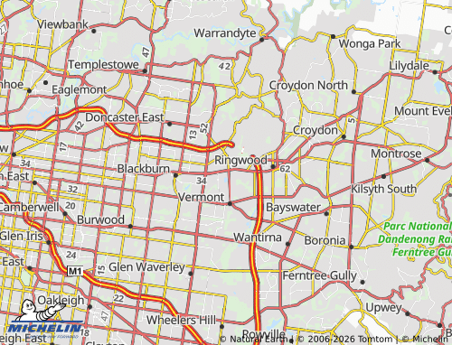 Mapa MICHELIN Mitcham - ViaMichelin
