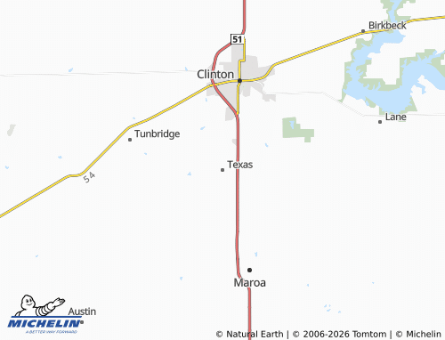 Carte MICHELIN Texas - ViaMichelin