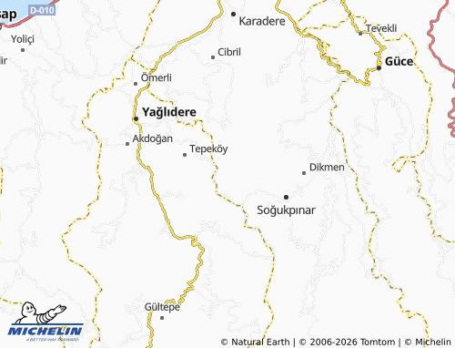 Mappa MICHELIN Şahinyuva - ViaMichelin
