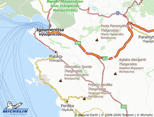 Mappa MICHELIN Skorpiona - ViaMichelin