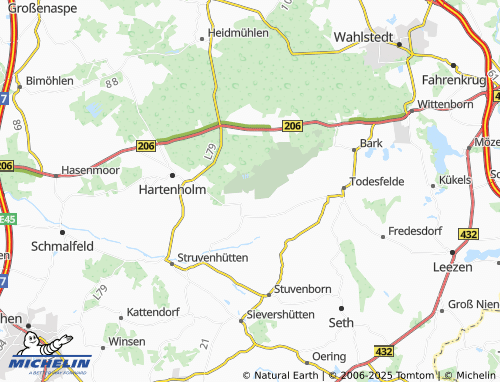 MICHELIN Barkenholm map - ViaMichelin