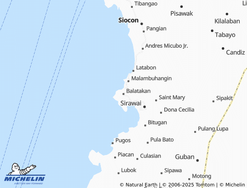 MICHELIN Balatakan map - ViaMichelin