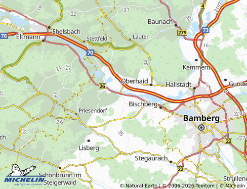 Mappa MICHELIN Viereth-Trunstadt - ViaMichelin