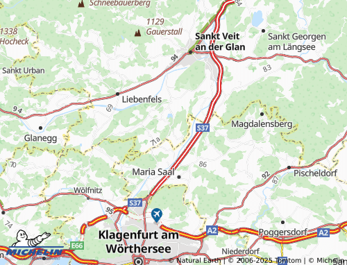 MICHELIN-Landkarte Tanzenberg - ViaMichelin
