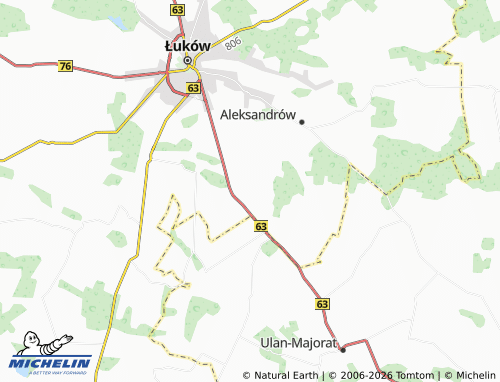 MICHELIN-Landkarte Gołąbki - ViaMichelin