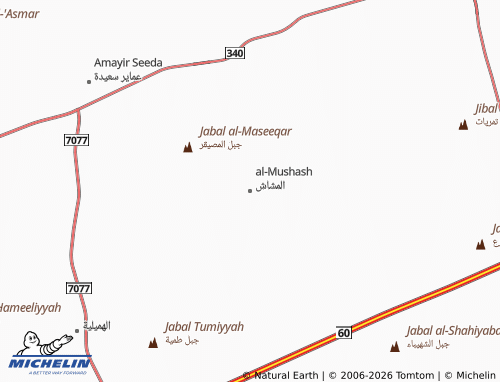 MICHELIN-Landkarte al-Mushash - ViaMichelin
