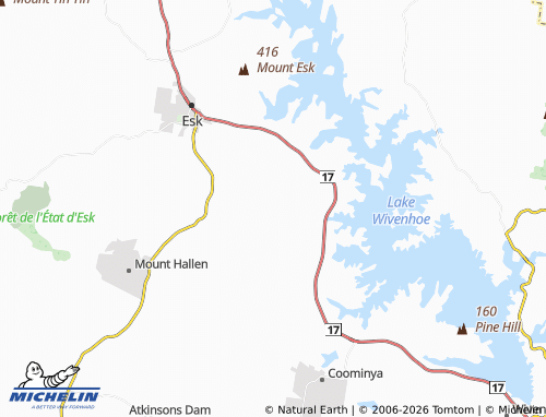 Mapa MICHELIN Moombra - ViaMichelin