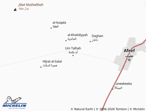 Mapa MICHELIN Um Talhah - ViaMichelin