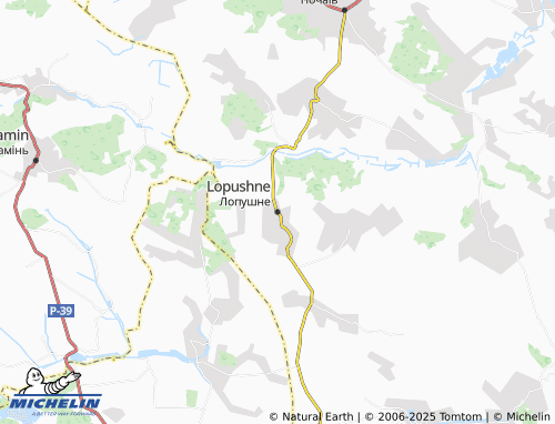 MICHELIN Lopushne map - ViaMichelin