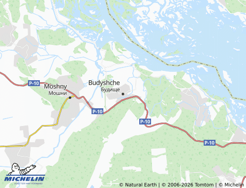 MICHELIN Budyshche map - ViaMichelin