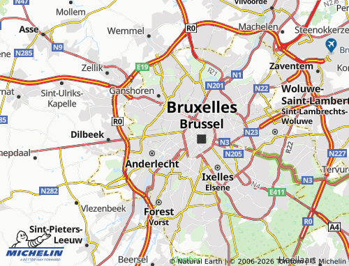MICHELIN Sint-Jans-Molenbeek map - ViaMichelin