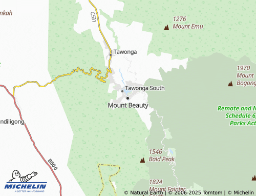 MICHELIN Mount Beauty map - ViaMichelin