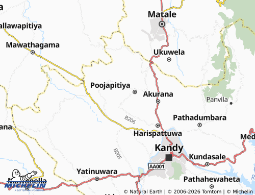 Kaart MICHELIN Madadeniya - ViaMichelin