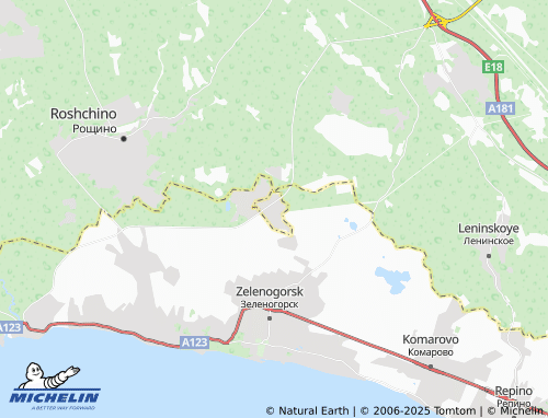 MICHELIN Lenvodkhoz SNT map - ViaMichelin