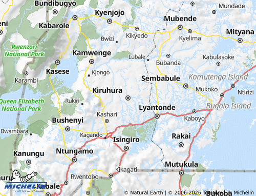 Kaart MICHELIN Nyabushozi - ViaMichelin