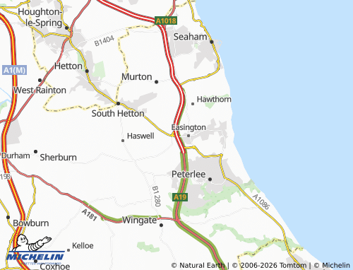 Carte MICHELIN Easington Village - ViaMichelin