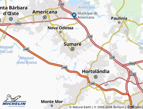 Mapa MICHELIN Planalto do Sol - ViaMichelin