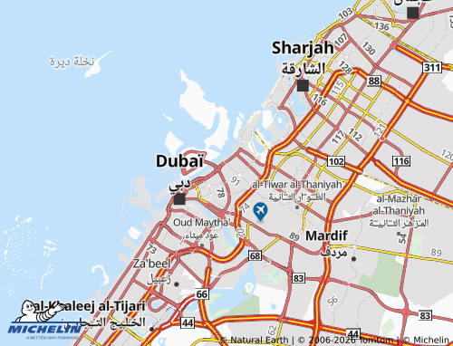 MICHELIN Abu Hail map - ViaMichelin