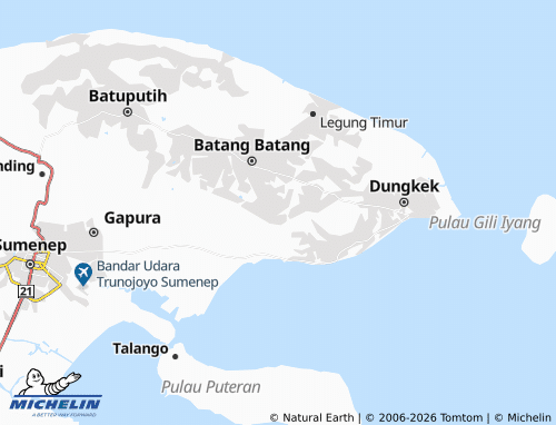 Mapa MICHELIN Banuaju Barat - ViaMichelin