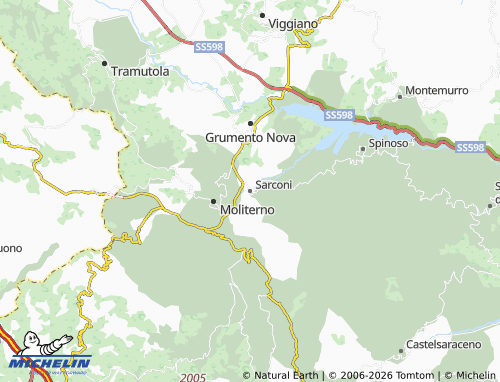 Carte MICHELIN Sarconi - ViaMichelin