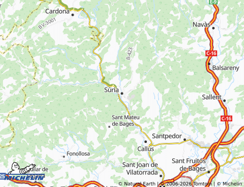 Carte MICHELIN Súria - ViaMichelin