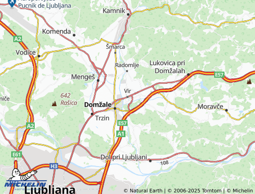 MICHELIN Vir map - ViaMichelin