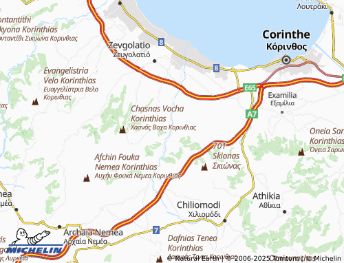 MICHELIN Veliniatika map - ViaMichelin