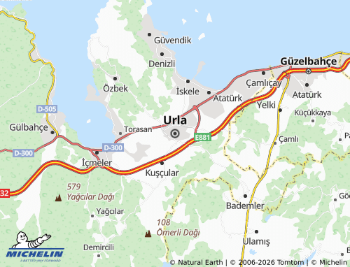 Mapa MICHELIN Urla - ViaMichelin