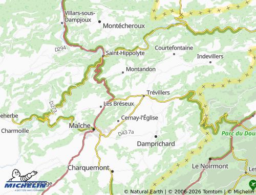 Mapa MICHELIN Thiébouhans - ViaMichelin