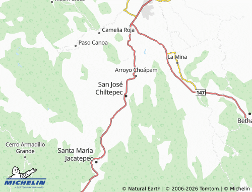 Mapa MICHELIN San José Chiltepec - ViaMichelin