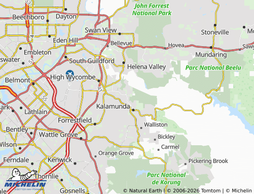 Mapa MICHELIN Gooseberry Hill - ViaMichelin