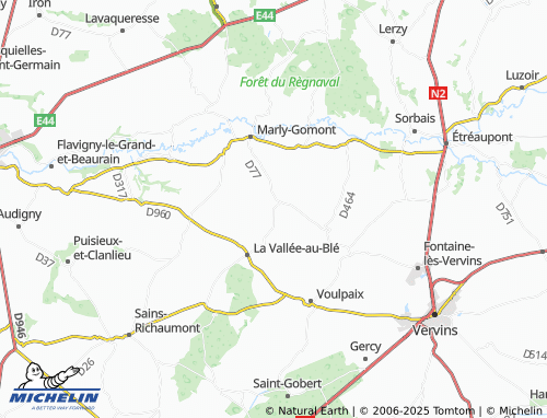 MICHELIN Féronval map - ViaMichelin