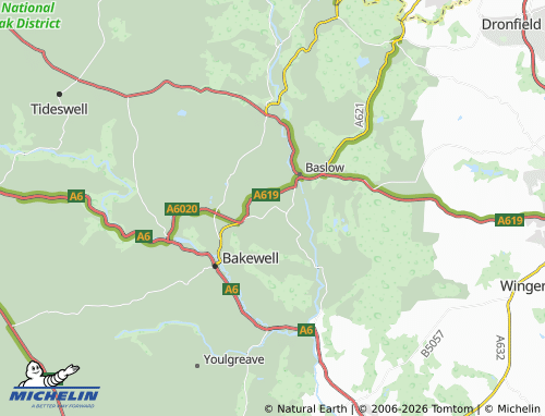 Carte MICHELIN Pilsley - ViaMichelin