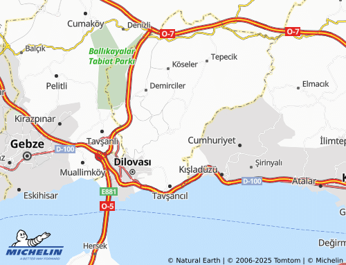 MICHELIN Çerkeşli map - ViaMichelin