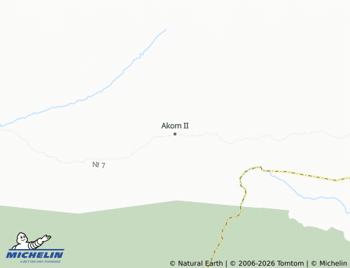 MICHELIN-Landkarte Akom II - ViaMichelin
