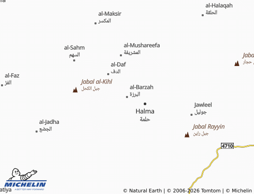 Carte MICHELIN al-Barzah - ViaMichelin