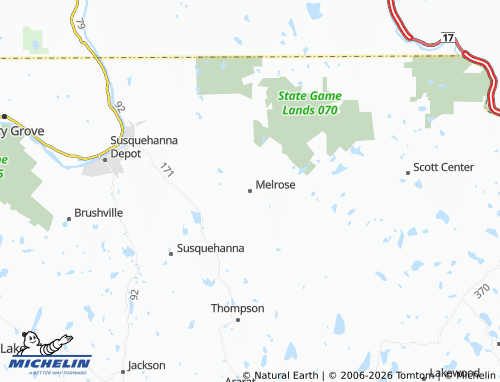 Mappa MICHELIN Melrose - ViaMichelin