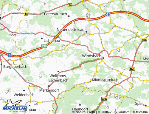 MICHELIN-Landkarte Sauernheim - ViaMichelin