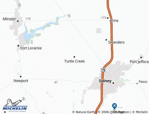Mappa MICHELIN Turtle Creek - ViaMichelin